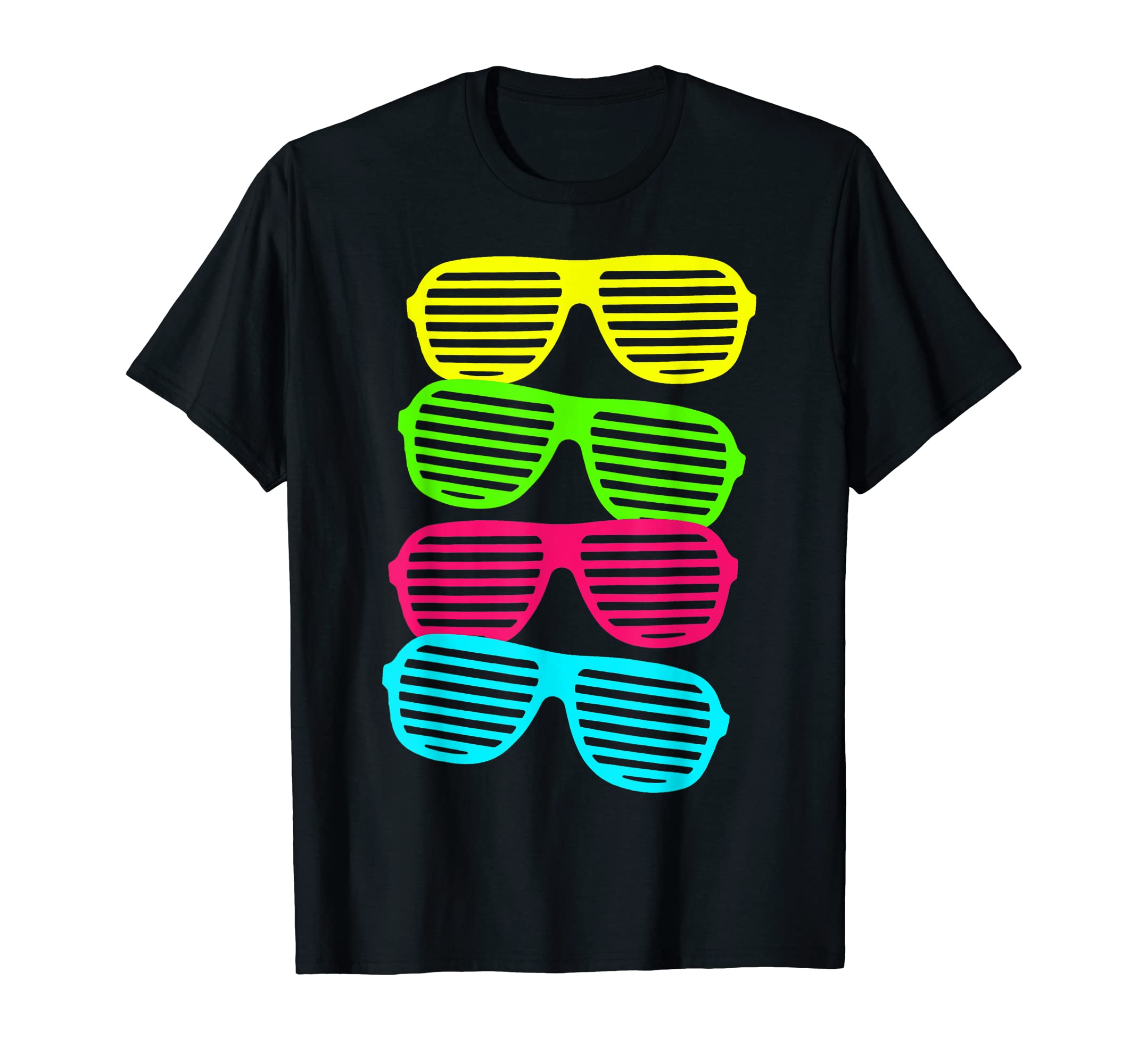 Neon Shutter Shades Stack Sunglasses T-Shirt - Streetwear Style for Adults - T-Shirt, Sweatshirt, Hoodie