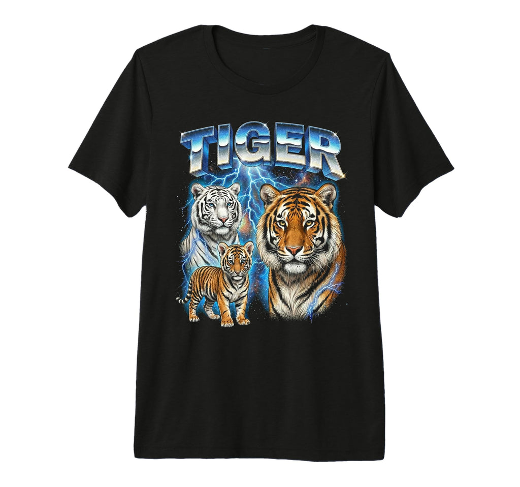 Tiger 80S Funny Tiger Lover 90S Tri T-Shirt - Aesthetic Graphic Unisex - T-Shirt, Sweatshirt, Hoodie
