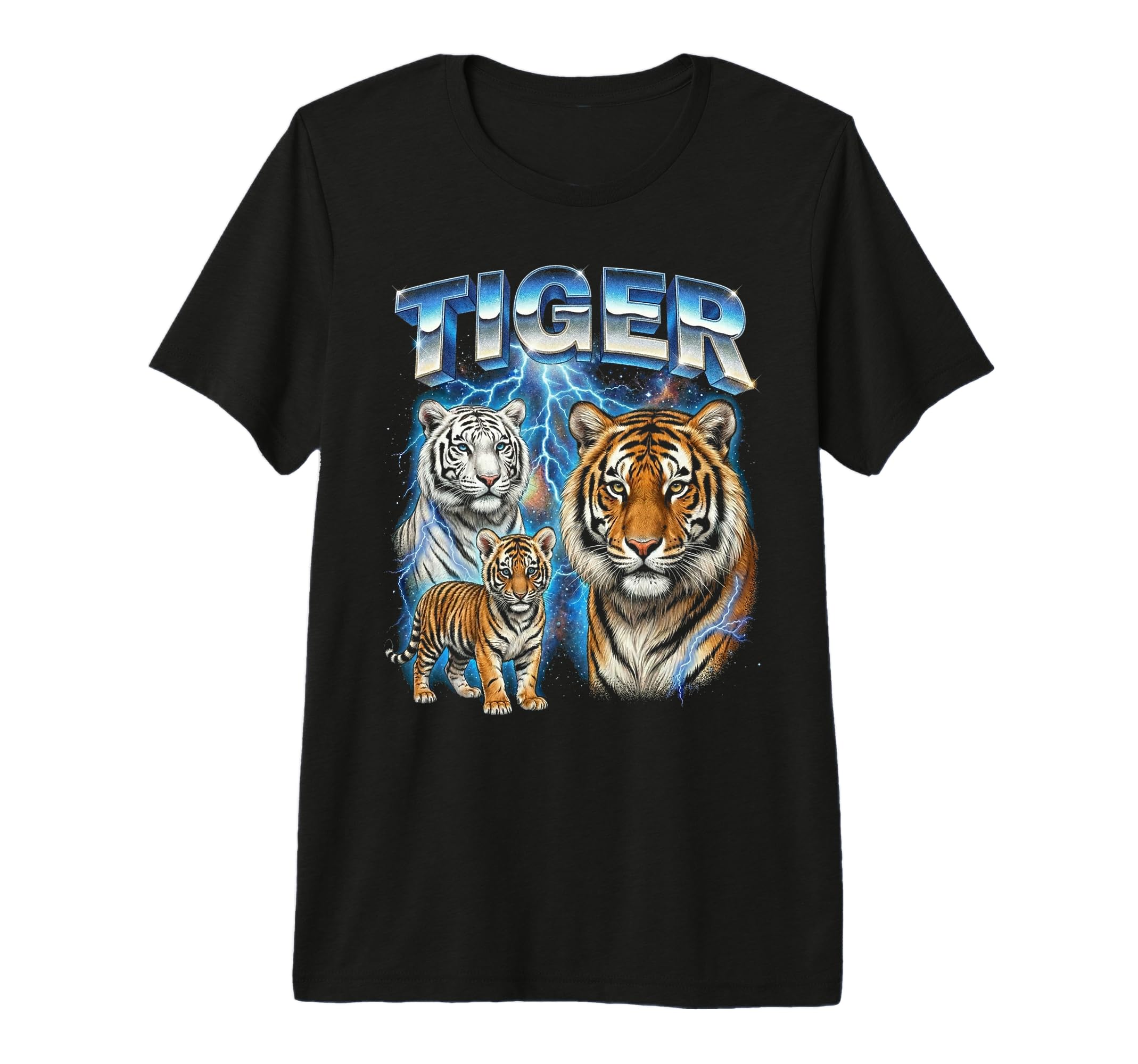 Tiger 80S Funny Tiger Lover 90S Tri T-Shirt - Aesthetic Graphic Unisex - T-Shirt, Sweatshirt, Hoodie