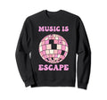 Danish Pastel Aesthetic Music Is Sweatshirt - Graphic Print for Adults - T-Shirt, Sweatshirt, Hoodie