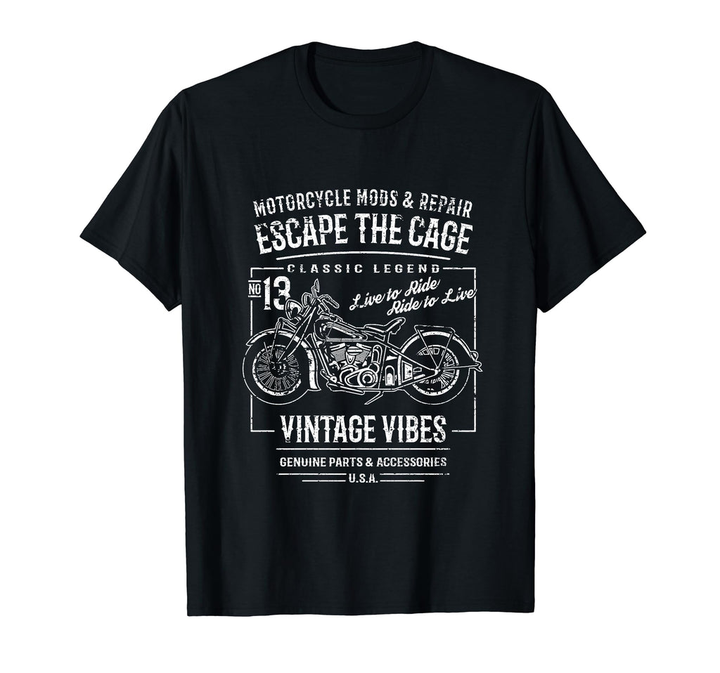 Motorcycle Distressed T-Shirt - Unique Graphic for Adults - T-Shirt, Sweatshirt, Hoodie
