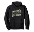 Anti Social Butterfly Hoodie - Streetwear Style for Adults - T-Shirt, Sweatshirt, Hoodie
