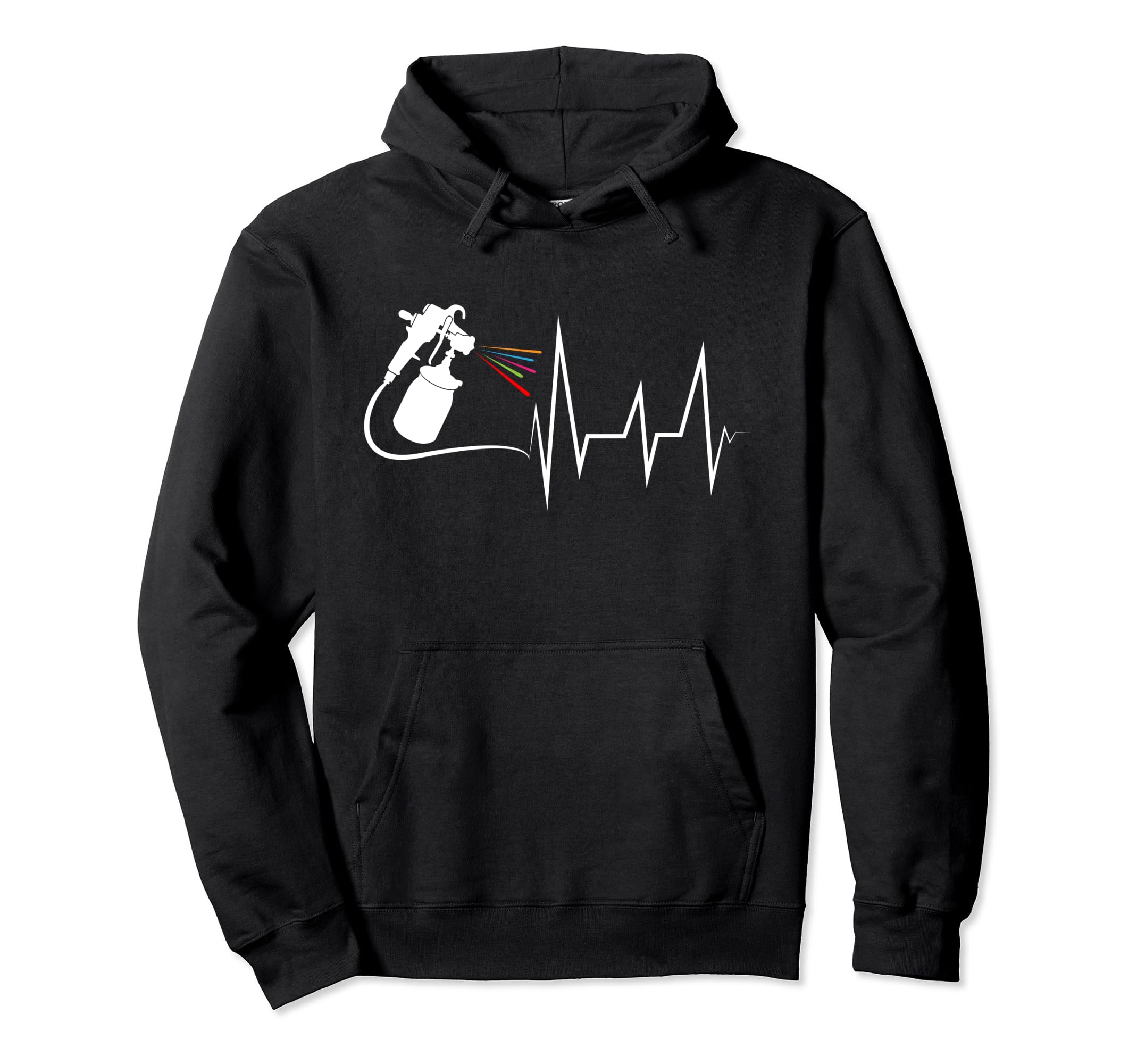 Car Painter Heartbeat Paint Gun Pulse Hoodie - Fun Novelty Design Unisex - T-Shirt, Sweatshirt, Hoodie