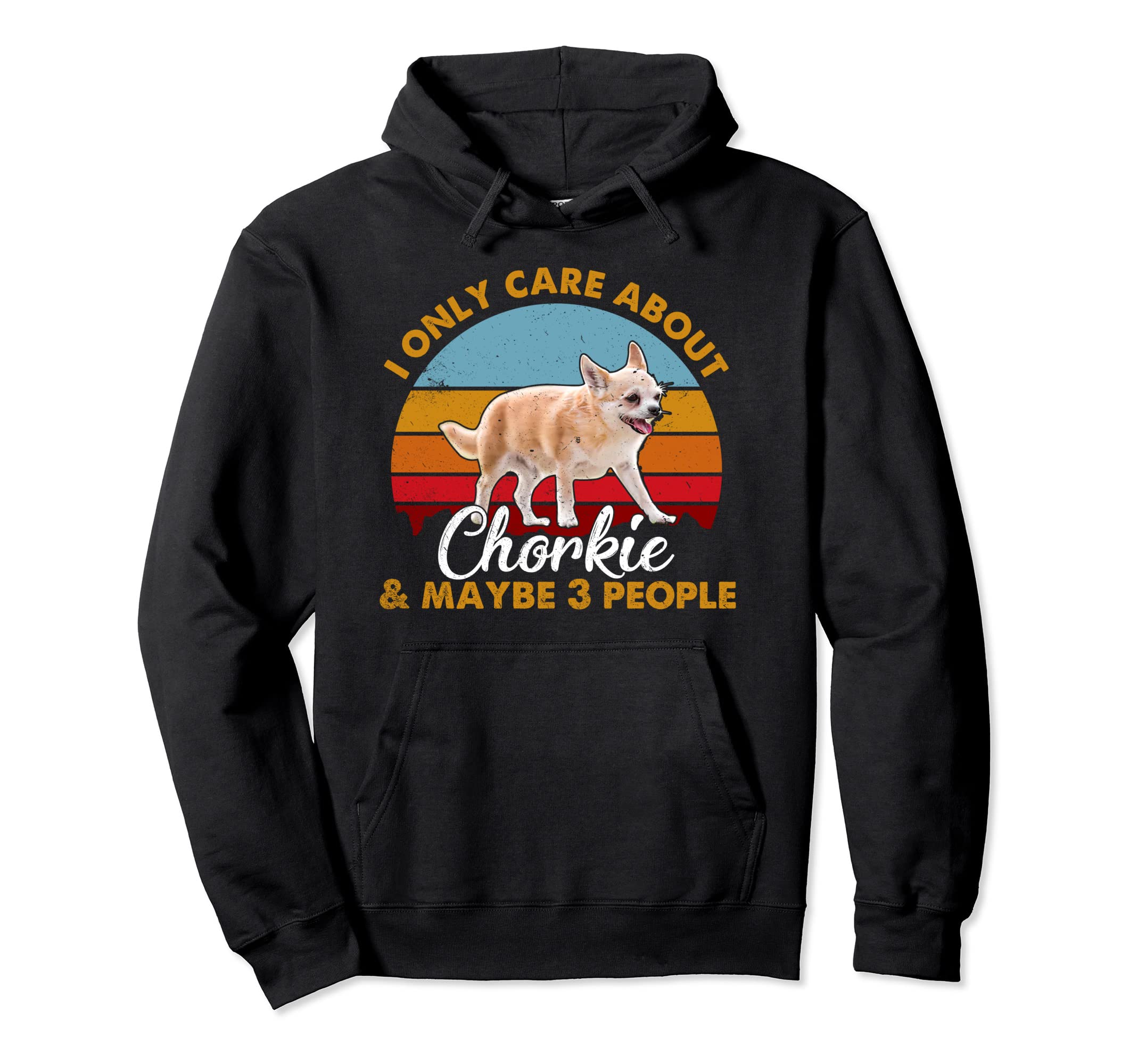 Sunset Chorkie Hoodie - Trendy Graphic Unisex - T-Shirt, Sweatshirt, Hoodie