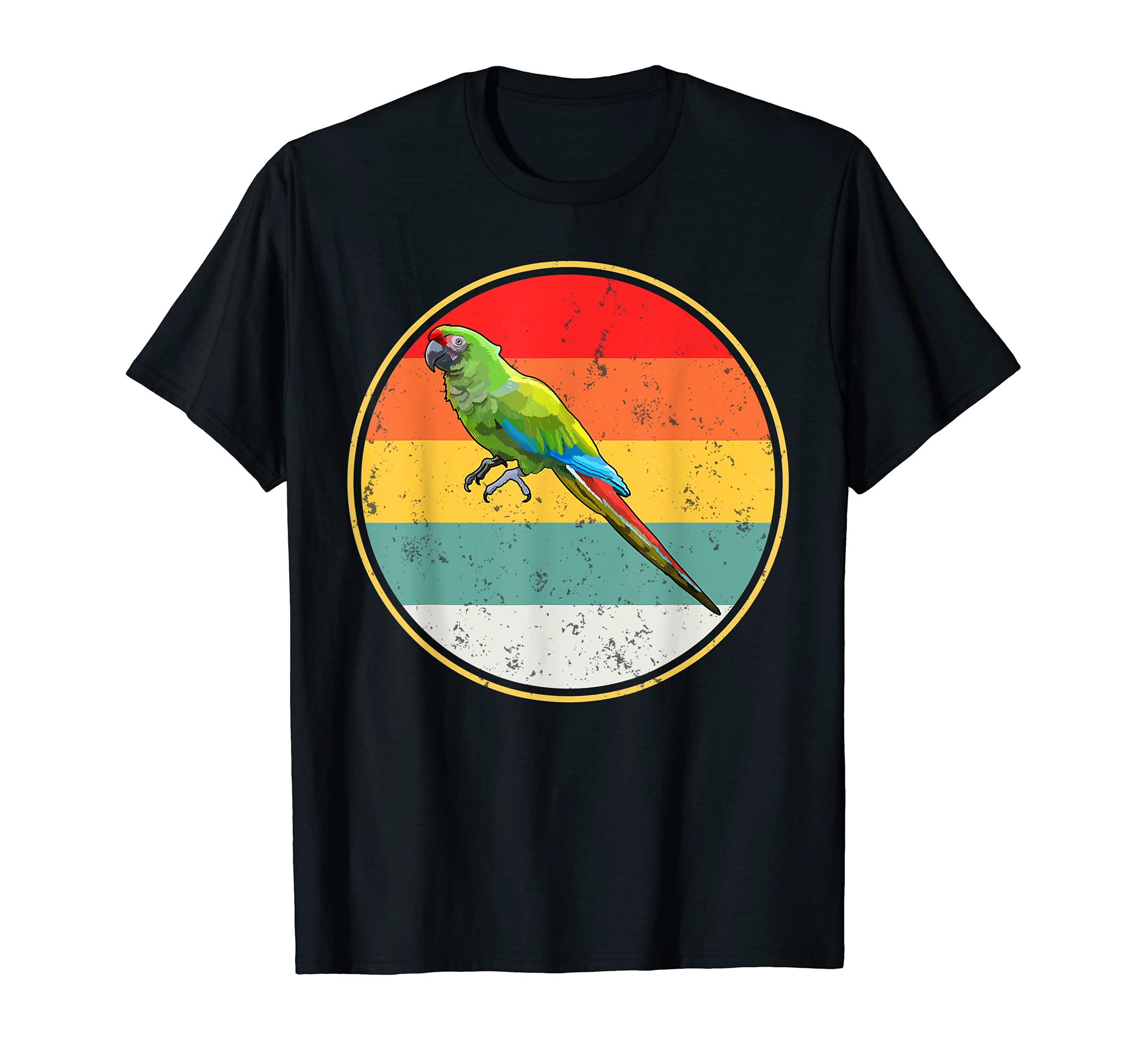 Sunset Military Macaw Bird T-Shirt - Custom Art Print Unisex - T-Shirt, Sweatshirt, Hoodie