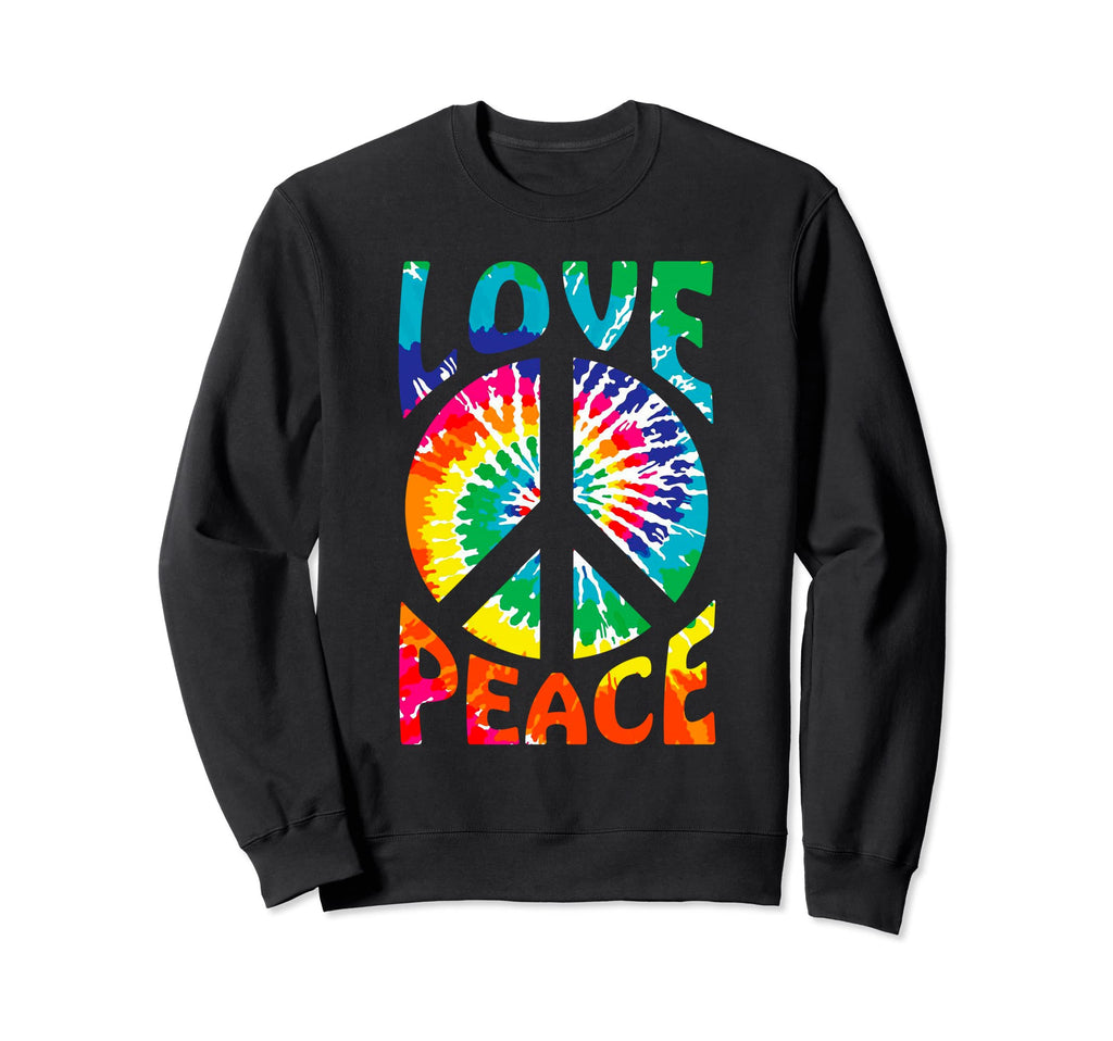 Love Peace Sign Hippie Symbol Sweatshirt - Trendy Graphic Unisex - T-Shirt, Sweatshirt, Hoodie
