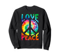 Love Peace Sign Hippie Symbol Sweatshirt - Trendy Graphic Unisex - T-Shirt, Sweatshirt, Hoodie