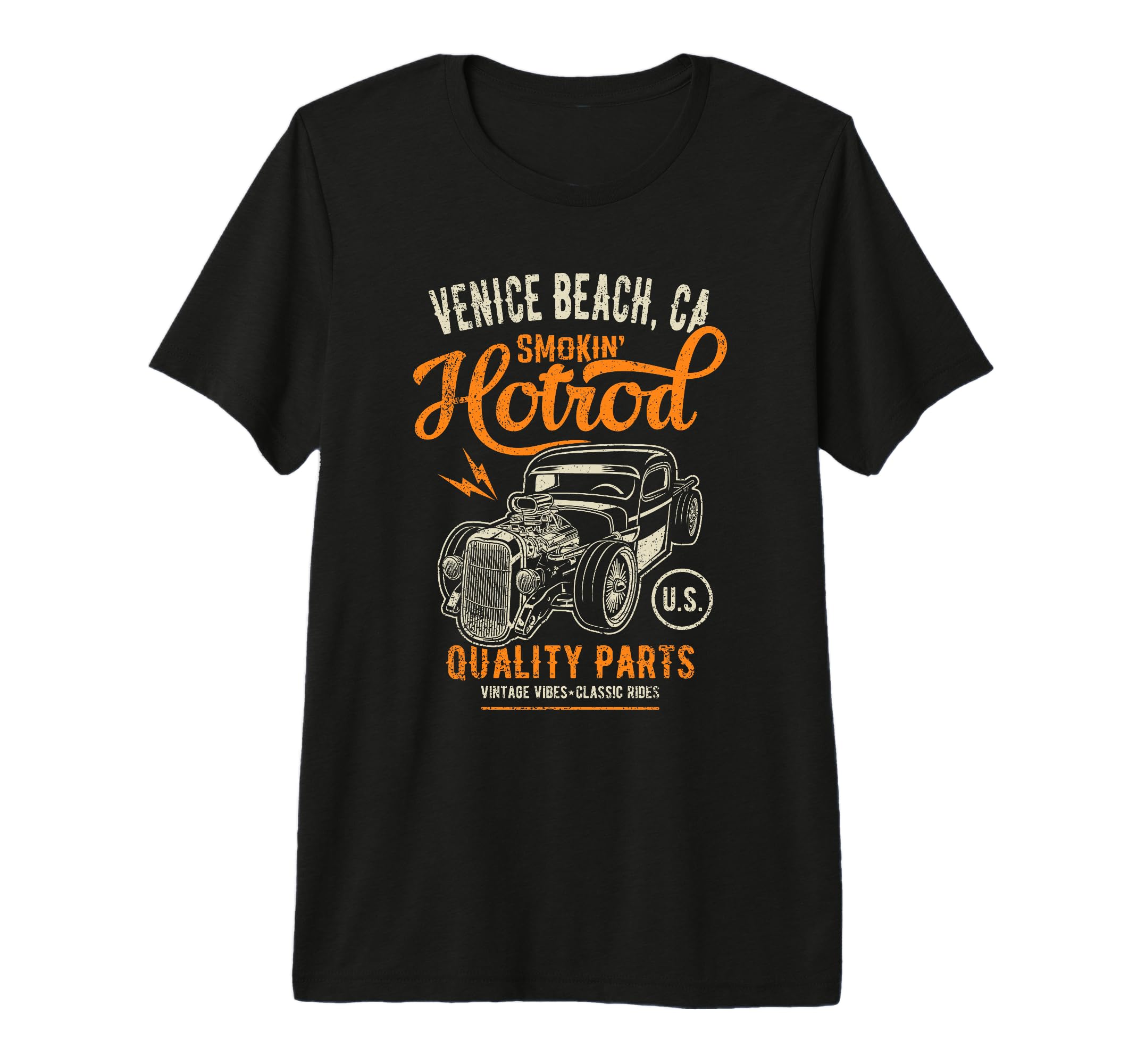 Venice Beach California Hotrod Car T-Shirt - Novelty Apparel for Adults - T-Shirt, Sweatshirt, Hoodie
