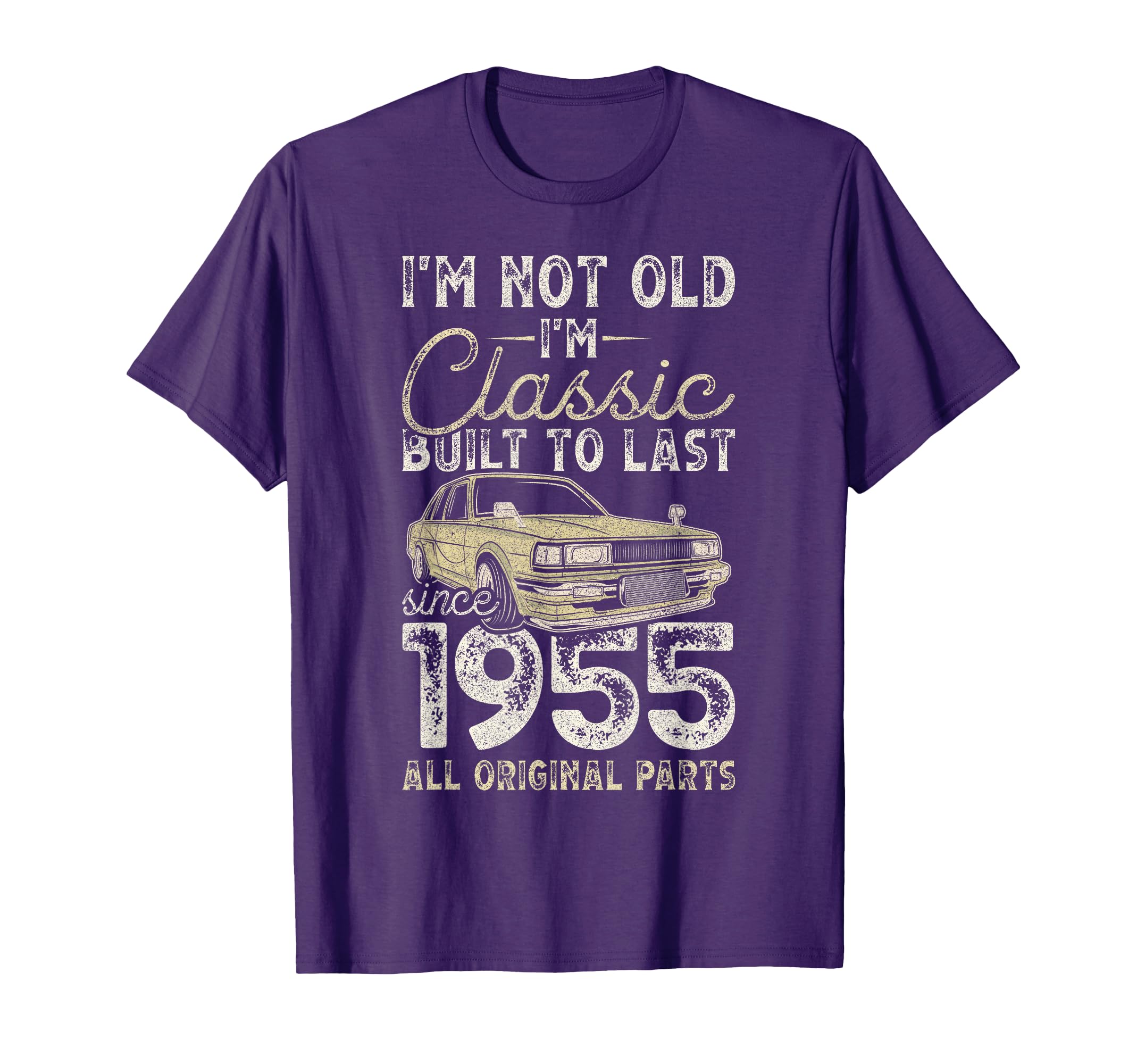 71St Birthday Since 1955 Car 71 T-Shirt - Casual Everyday Wear Men Women - T-Shirt, Sweatshirt, Hoodie