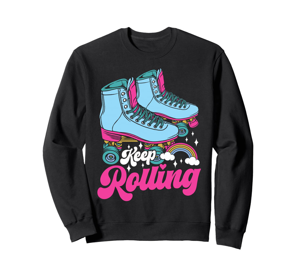 Roller Skating Skate 1970S Keep Sweatshirt - Custom Art Print Unisex - T-Shirt, Sweatshirt, Hoodie