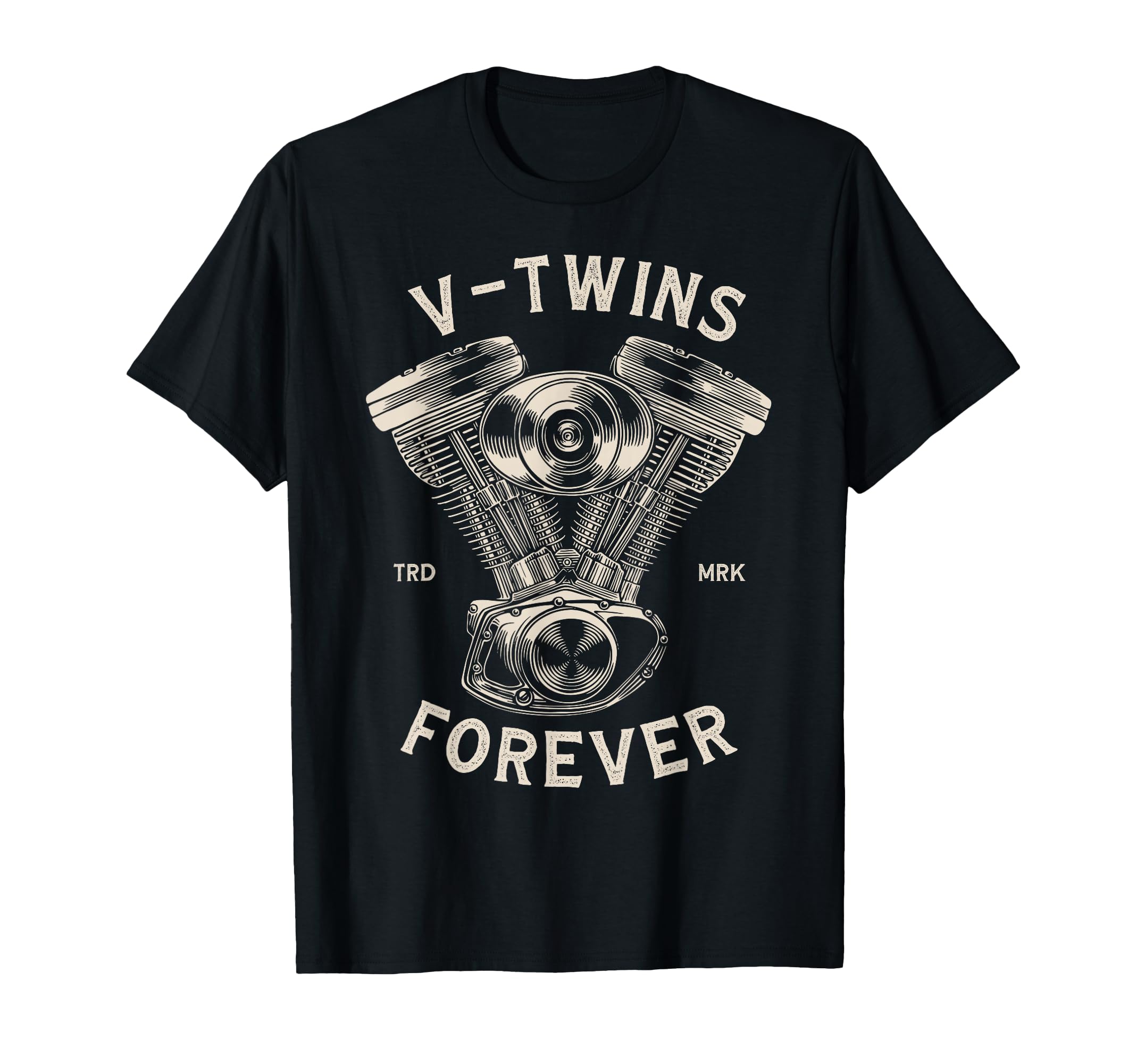 V Twins Forever Motorcycle Engine Biker T-Shirt - Unique Graphic Men Women - T-Shirt, Sweatshirt, Hoodie