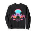 Synthwave Buddha Cyberpunk 80S Sci Fi Sweatshirt - Minimalist Print Unisex - T-Shirt, Sweatshirt, Hoodie