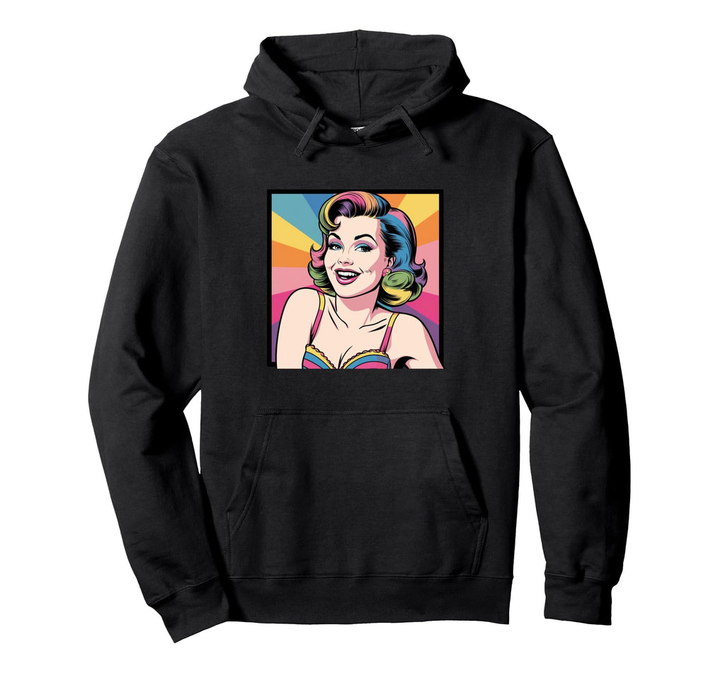 Pastel Rainbow Pin Up Beautiful Graphics Hoodie - Trendy Graphic Unisex - T-Shirt, Sweatshirt, Hoodie
