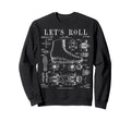 Lets Roll Roller Derby Skating Sweatshirt - Novelty Apparel Men Women - T-Shirt, Sweatshirt, Hoodie
