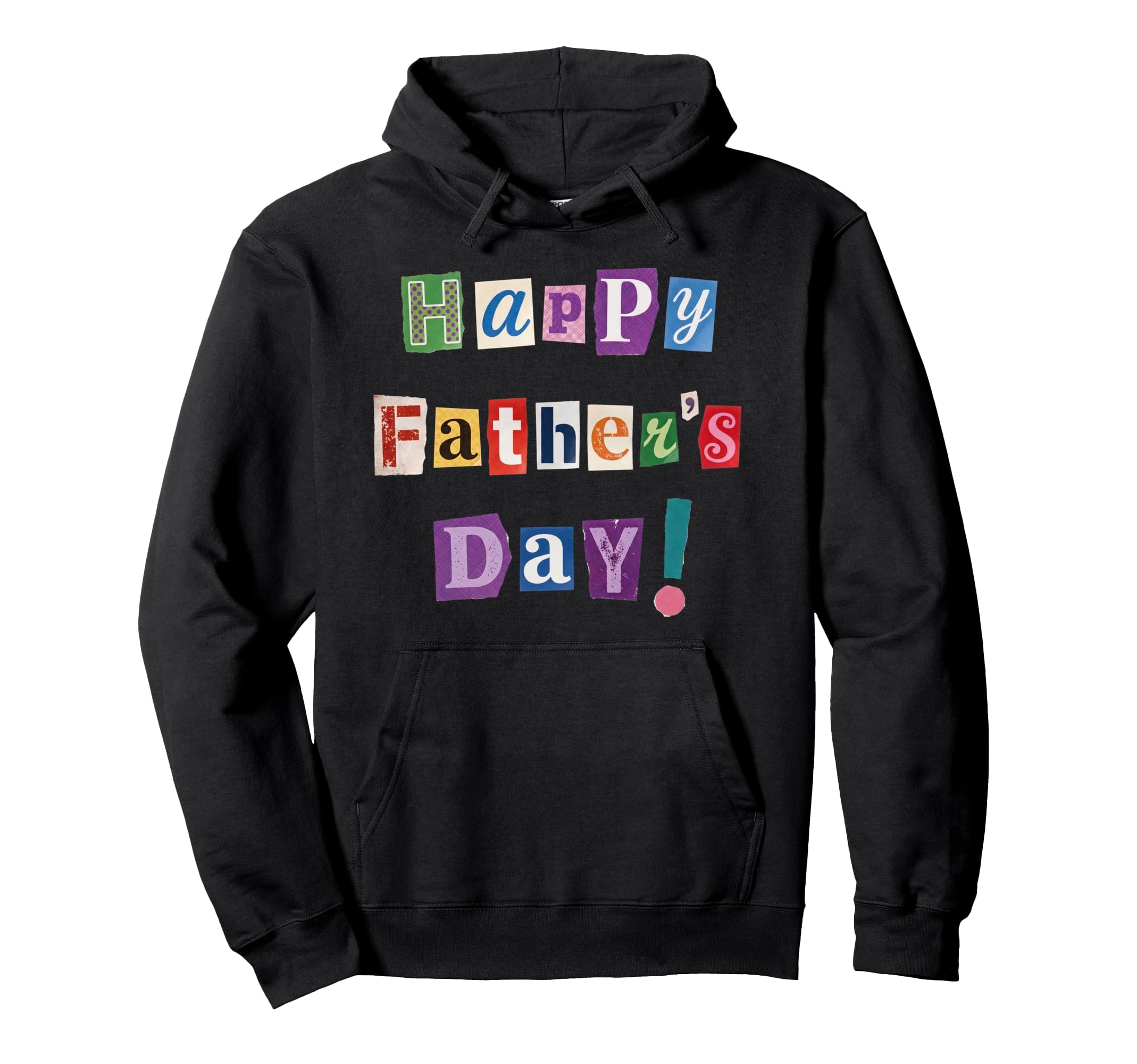 Happy Fathers Day Funny Magazine Cutout Hoodie - Trendy Graphic Unisex - T-Shirt, Sweatshirt, Hoodie