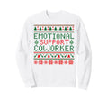 Emotional Support Coworker Funny Ugly Sweatshirt - Graphic Print Unisex - T-Shirt, Sweatshirt, Hoodie