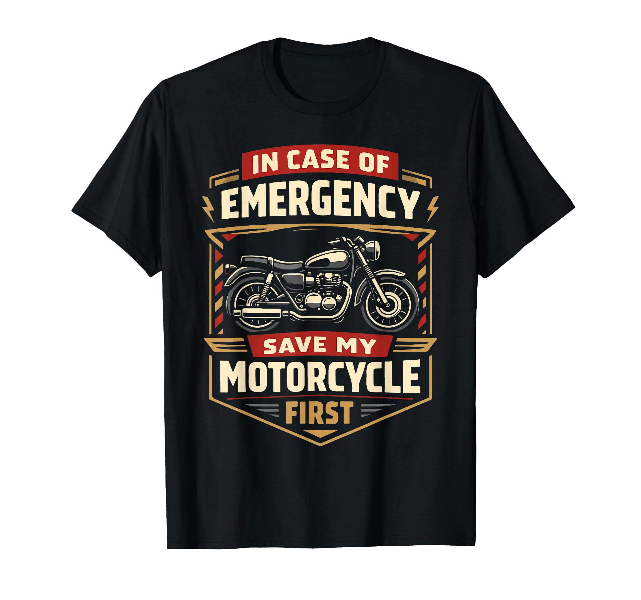 Motorcycle Biker Case Emergency T-Shirt - Novelty Apparel Unisex - T-Shirt, Sweatshirt, Hoodie