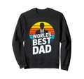 Worlds Best Dad Fathers Day Sunset Sweatshirt - Fun Novelty Design Unisex - T-Shirt, Sweatshirt, Hoodie