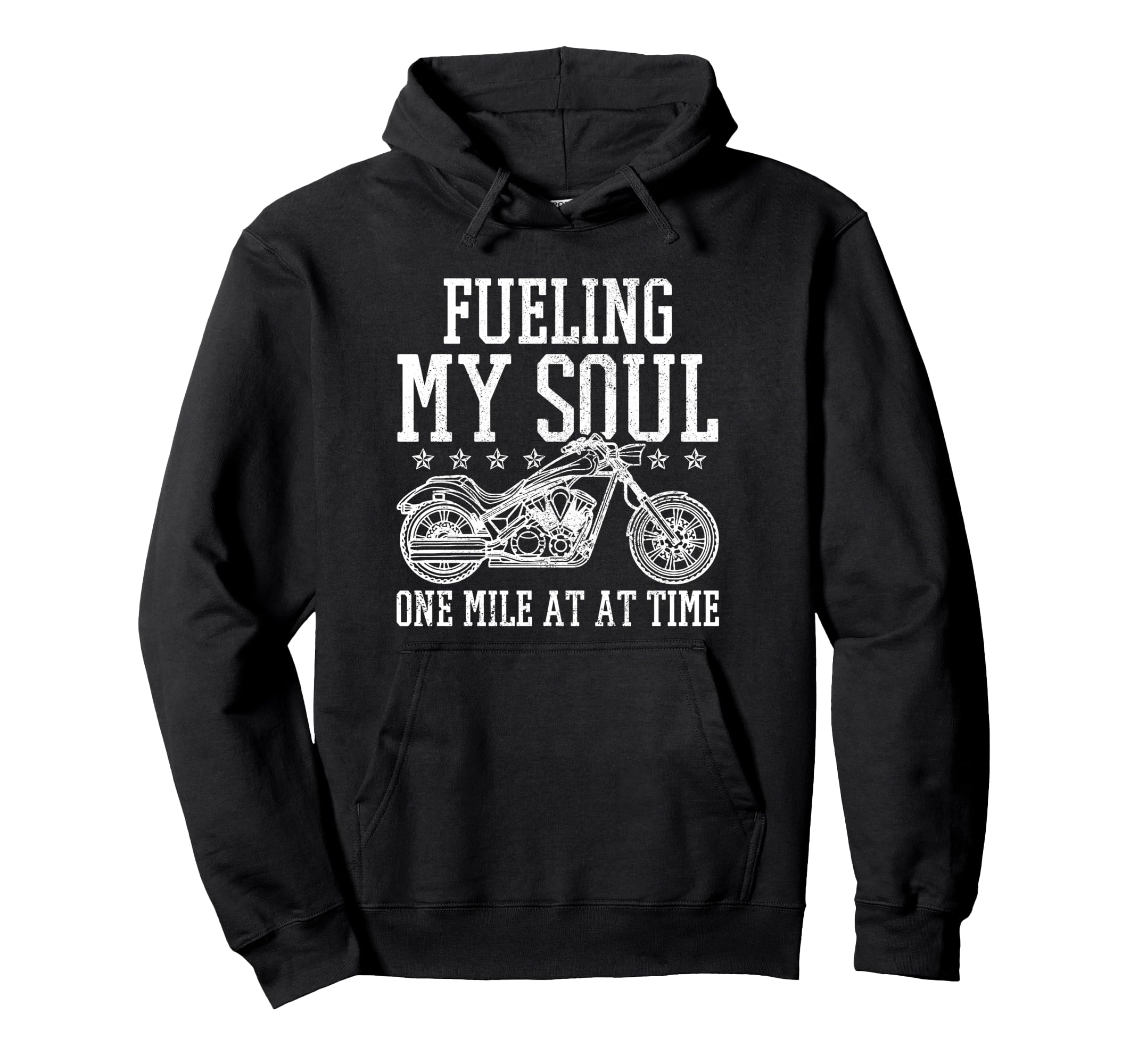 Motorcycle Fueling My Soul Biker Hoodie - Minimalist Print Men Women - T-Shirt, Sweatshirt, Hoodie
