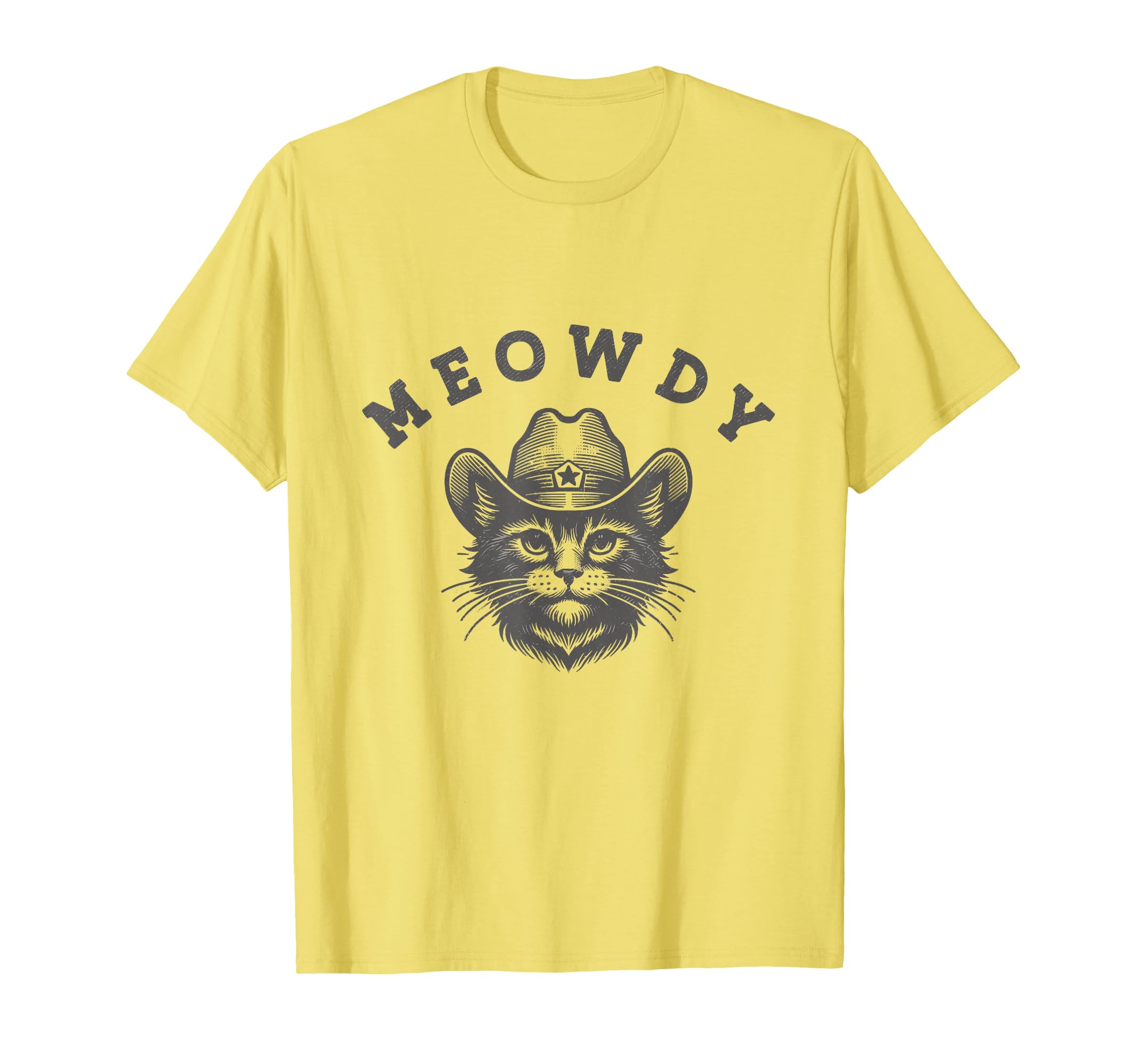 Meowdy Country Music Funny Western T-Shirt - Minimalist Print Men Women - T-Shirt, Sweatshirt, Hoodie