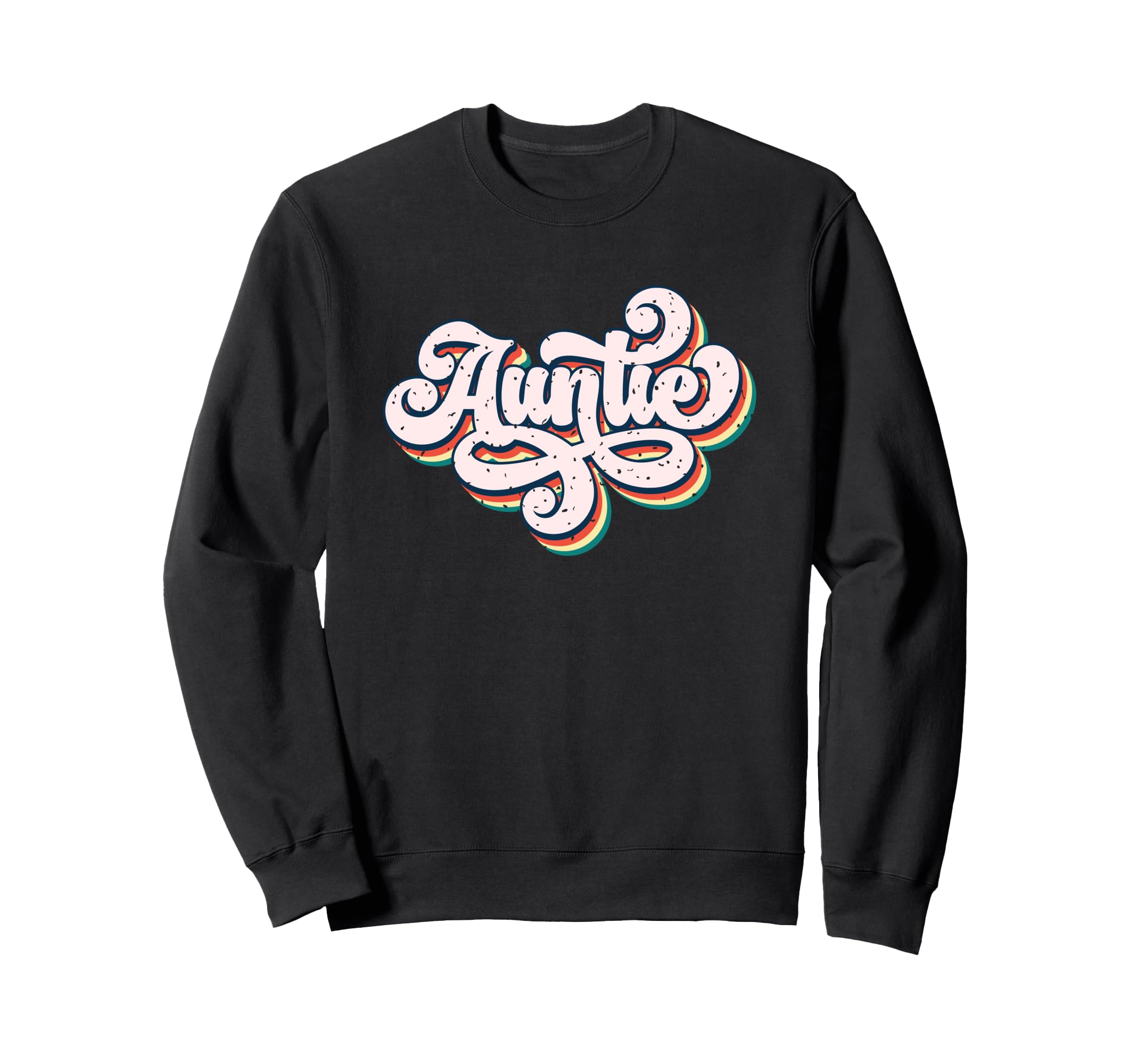 Auntie Script Hand Lettering Sweatshirt - Trendy Graphic for Adults - T-Shirt, Sweatshirt, Hoodie