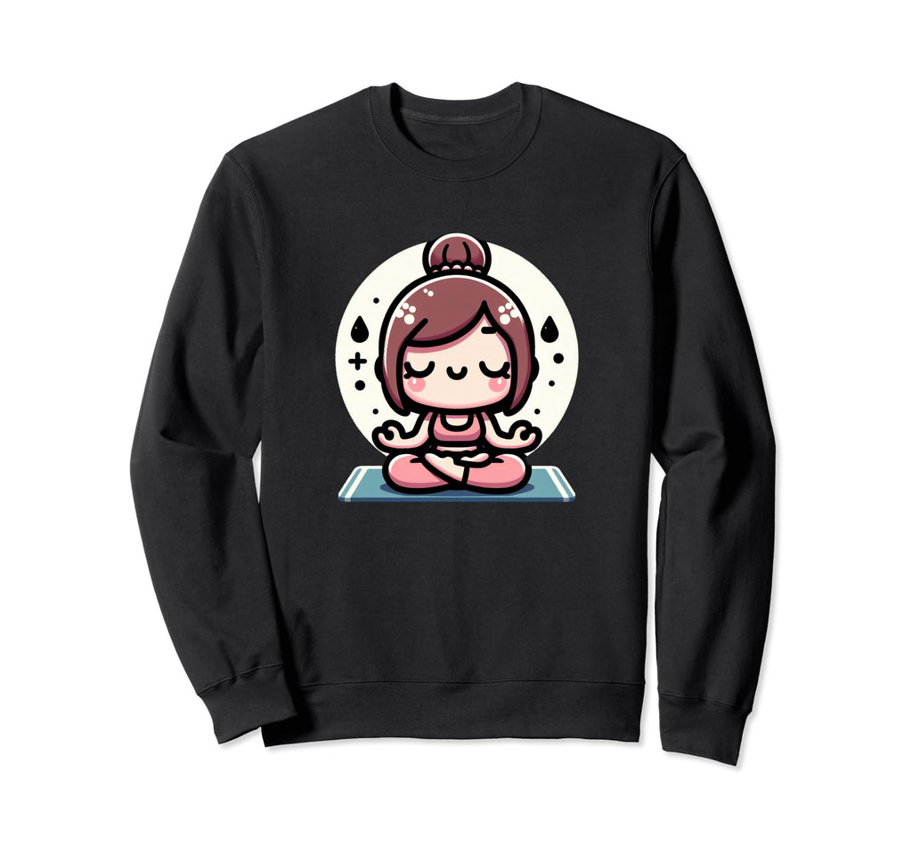 Serene Meditation Mindfulness Sweatshirt - Minimalist Print for Adults - T-Shirt, Sweatshirt, Hoodie