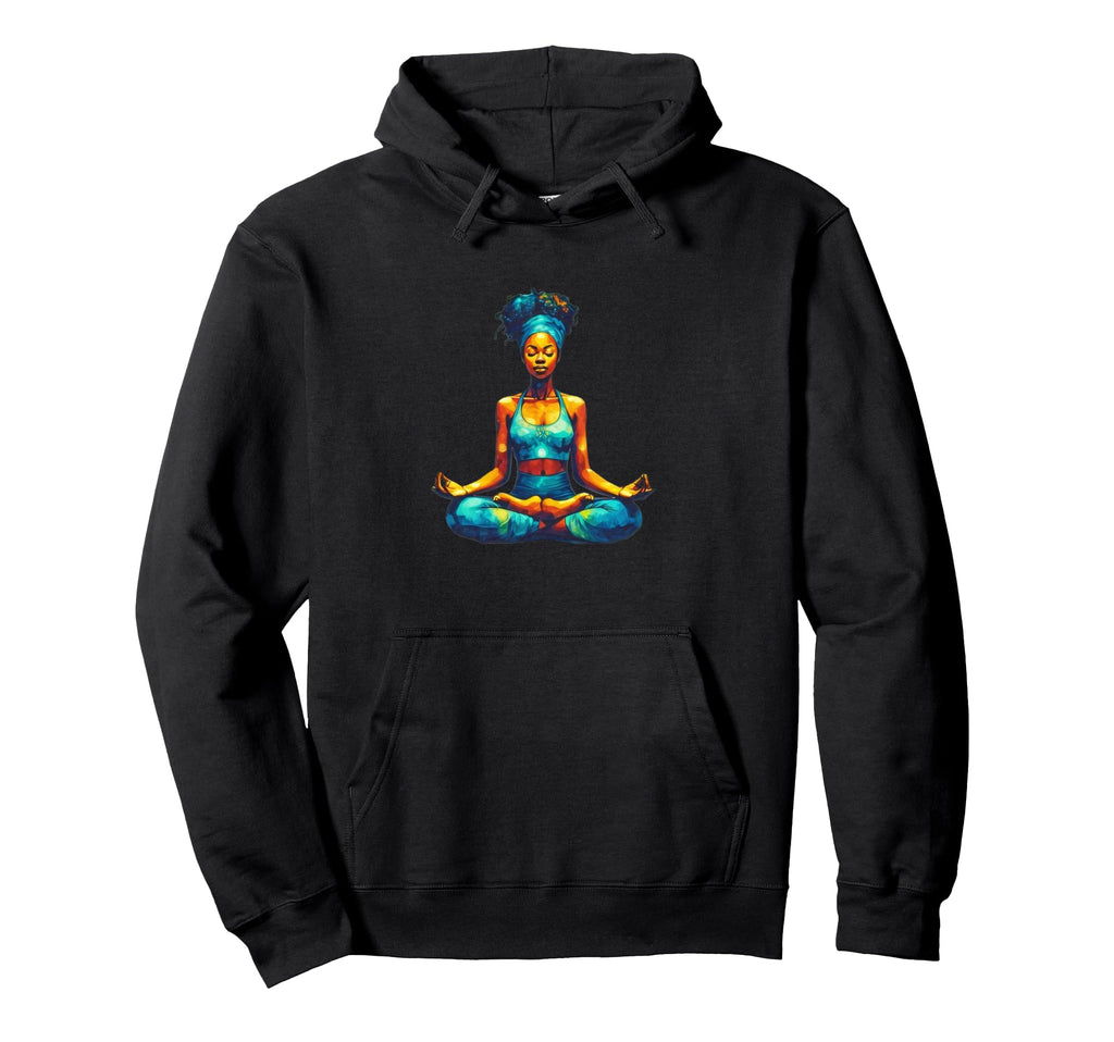 African Sister Meditation Self Care Hoodie - Custom Art Print Men Women - T-Shirt, Sweatshirt, Hoodie