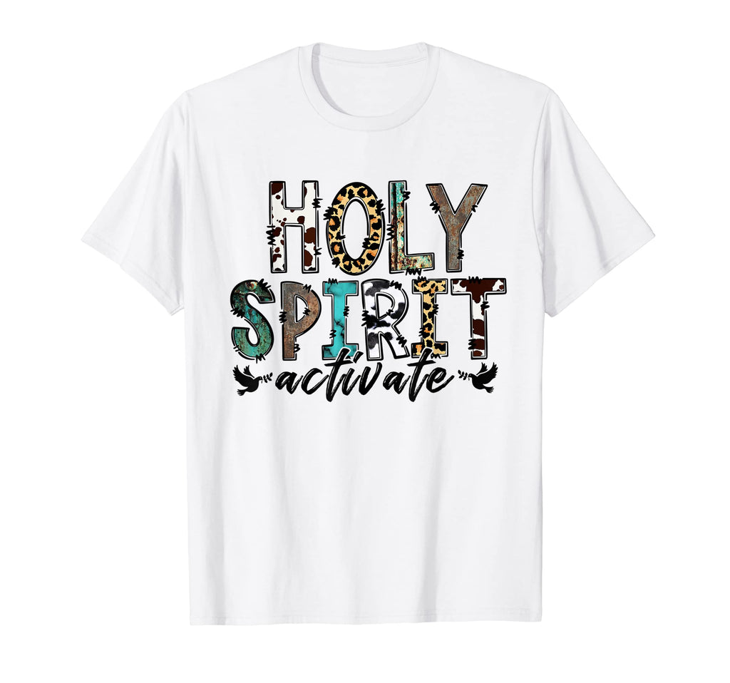 Leopard Holy Spirit Activate Cowboy T-Shirt - Aesthetic Graphic Unisex - T-Shirt, Sweatshirt, Hoodie