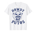 Howdy Putos Funny Western Cowboy Skull T-Shirt - Unique Graphic for Adults - T-Shirt, Sweatshirt, Hoodie