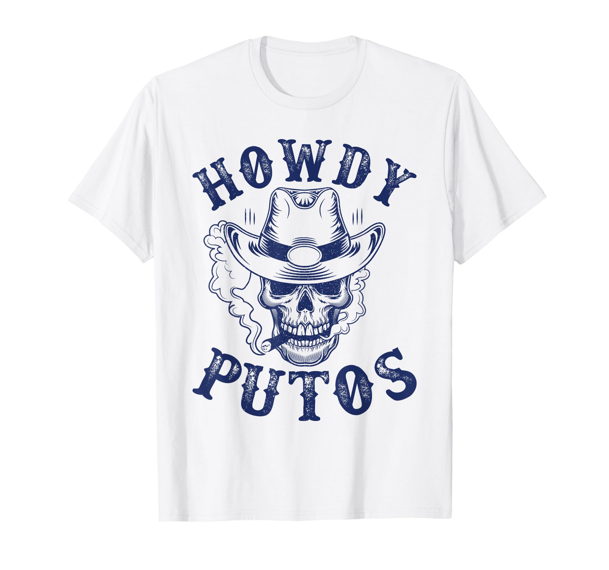 Howdy Putos Funny Western Cowboy Skull T-Shirt - Unique Graphic for Adults - T-Shirt, Sweatshirt, Hoodie
