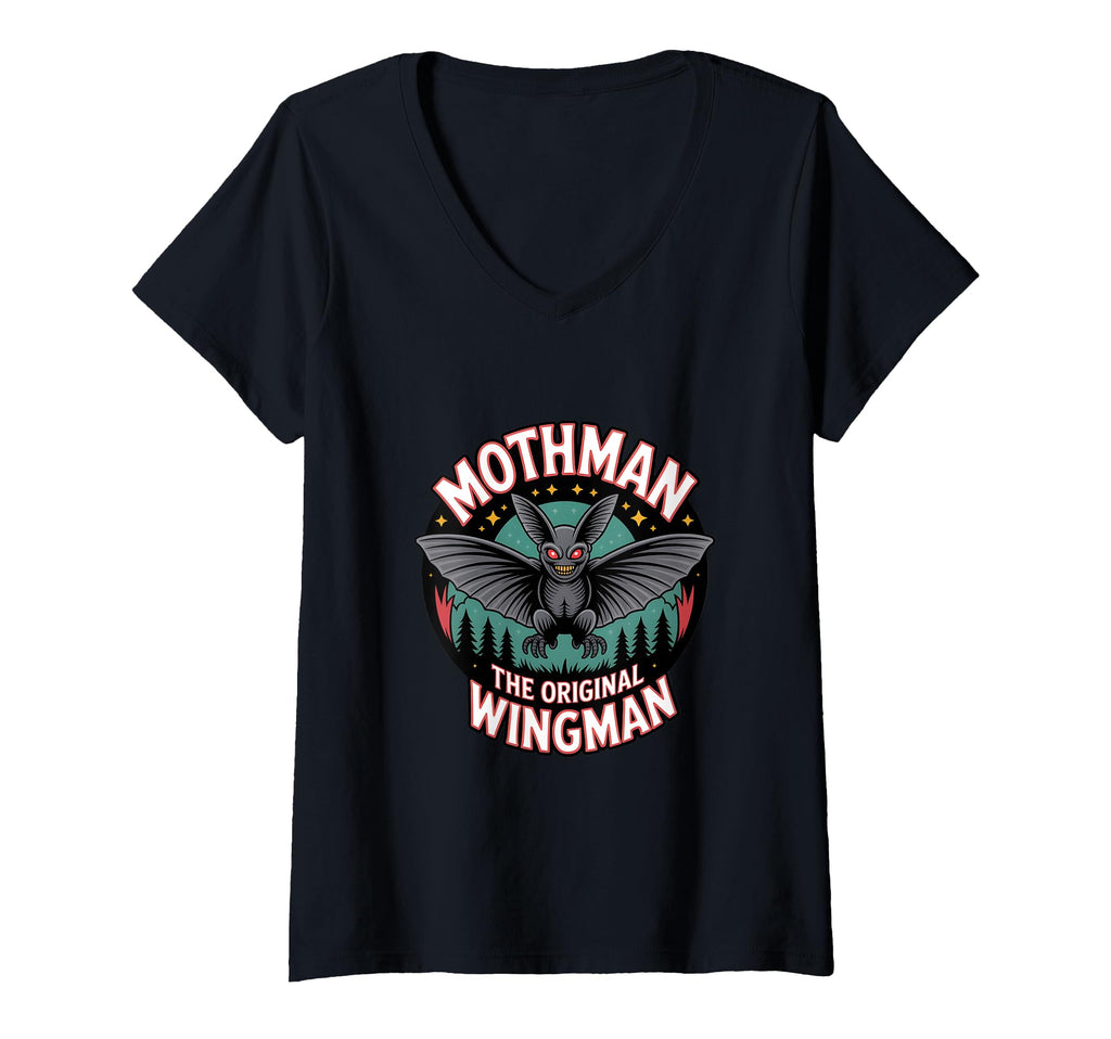 Womens Moth Mann Cryptid Anti T-Shirt - Fun Novelty Design for Adults - T-Shirt, Sweatshirt, Hoodie