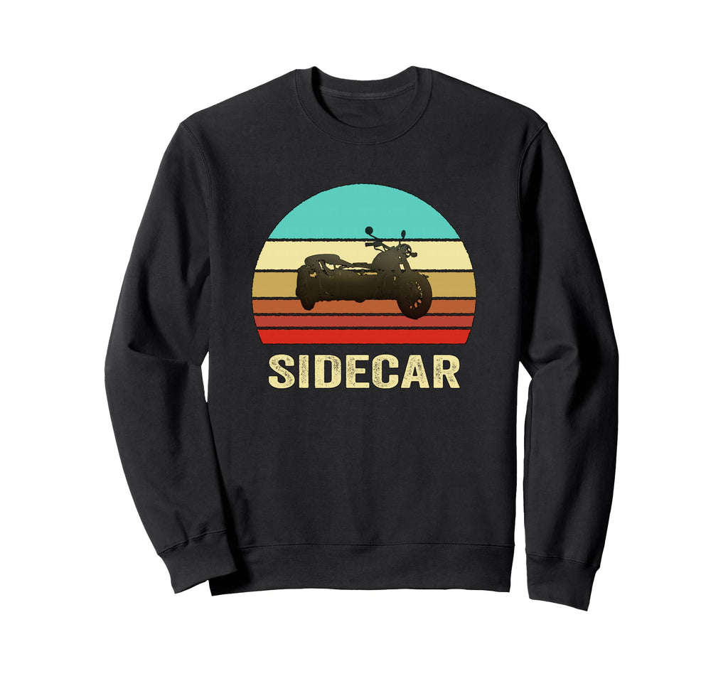 Sunset Sidecar Motorcycle Sweatshirt - Unique Graphic for Adults - T-Shirt, Sweatshirt, Hoodie
