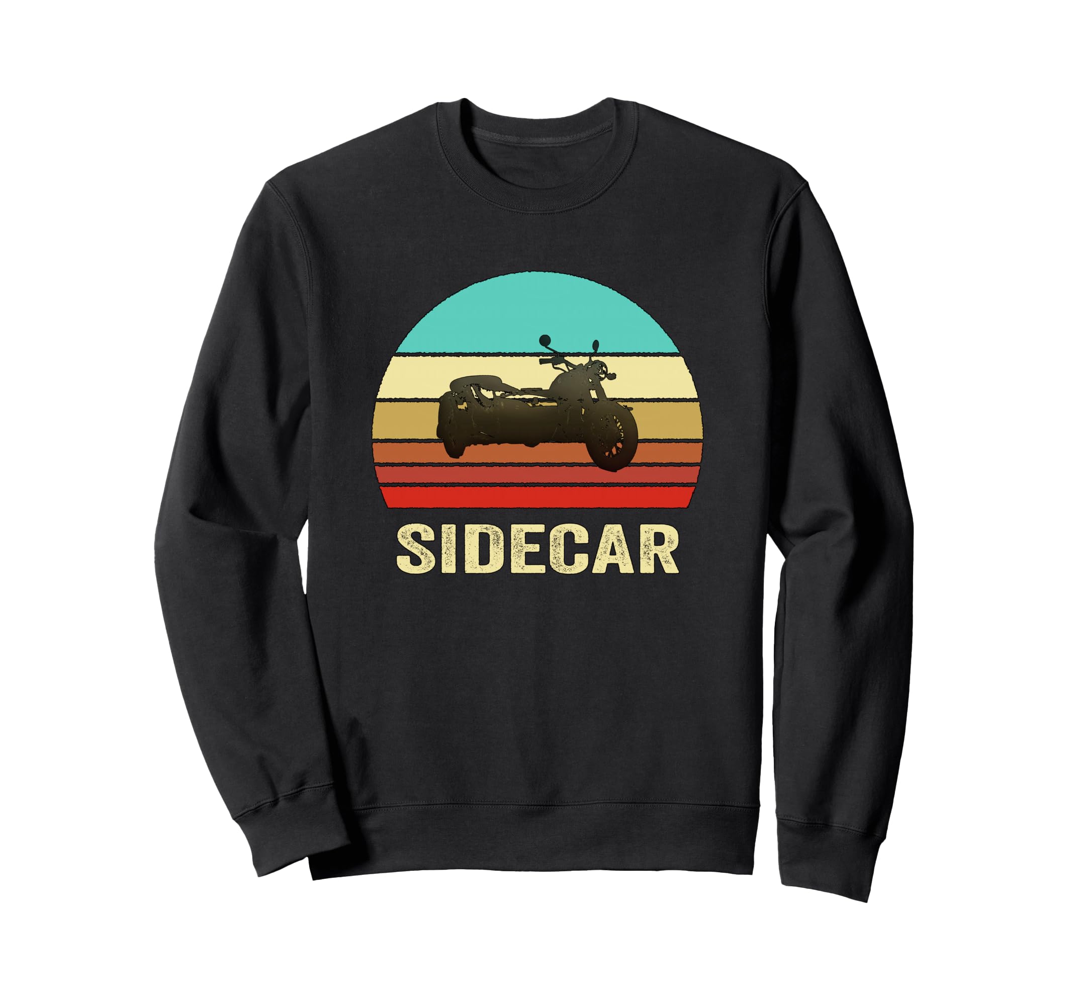 Sunset Sidecar Motorcycle Sweatshirt - Unique Graphic for Adults - T-Shirt, Sweatshirt, Hoodie