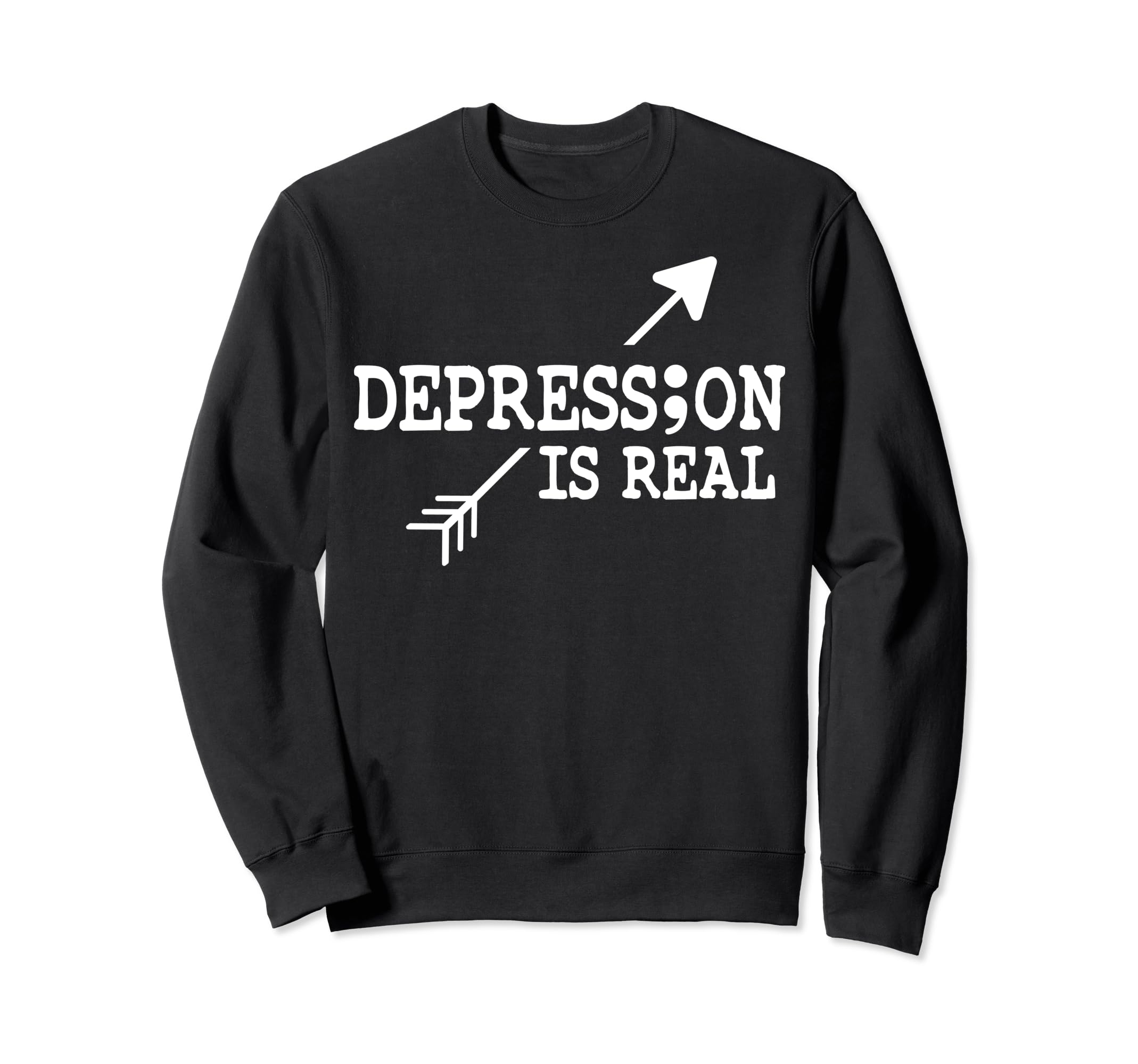 Depression Is Real Depression Sweatshirt - Streetwear Style for Adults - T-Shirt, Sweatshirt, Hoodie