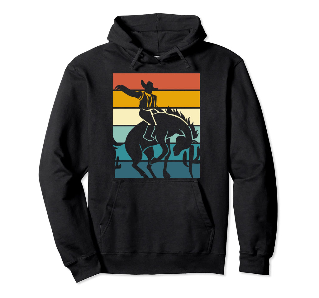 Horseback Riding Western Country Cowboy Hoodie - Unique Graphic Unisex - T-Shirt, Sweatshirt, Hoodie