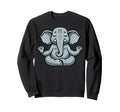 Meditation Elephant Yoga Pose Sweatshirt - Fun Novelty Design Unisex - T-Shirt, Sweatshirt, Hoodie