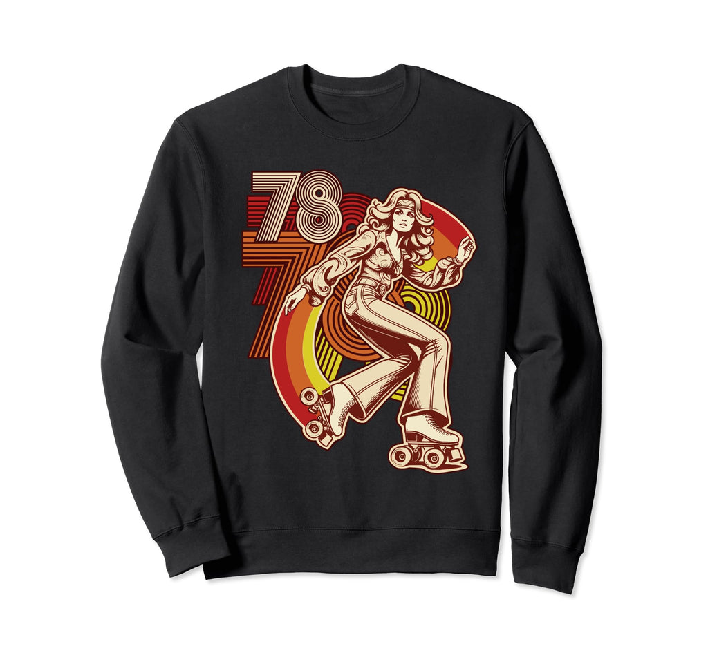 Groovy Glide Roller Skating 1978 Sweatshirt - Streetwear Style for Adults - T-Shirt, Sweatshirt, Hoodie