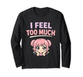 Anime Anxiety Overthinking Weeb T-Shirt - Minimalist Print for Adults - T-Shirt, Sweatshirt, Hoodie