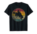 Rodeo Cowboy Horse Distressed Silhouette T-Shirt - Graphic Print for Adults - T-Shirt, Sweatshirt, Hoodie