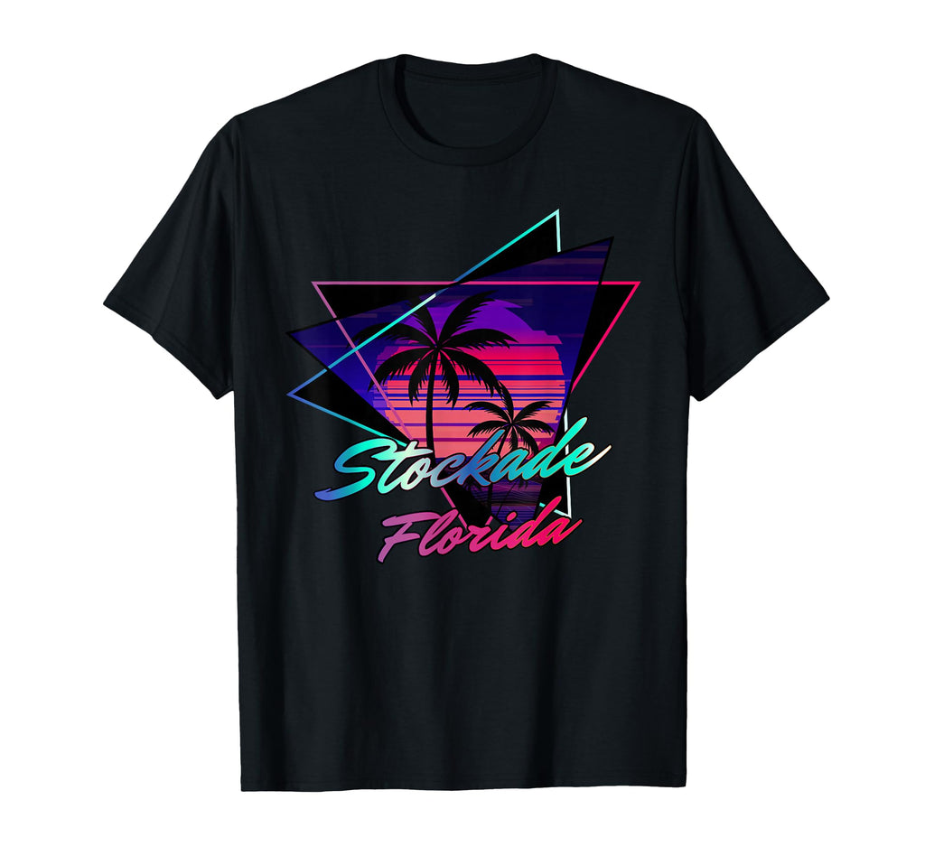 Stockade Florida Sunset Synthwave Vibes T-Shirt - Trendy Graphic for Adults - T-Shirt, Sweatshirt, Hoodie