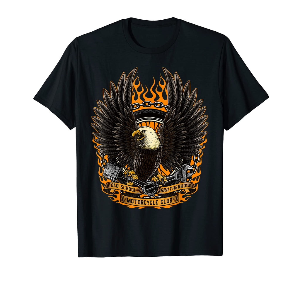 Eagle Flying Eagle Biker Motorcycle Art T T-Shirt - Unique Graphic Unisex - T-Shirt, Sweatshirt, Hoodie
