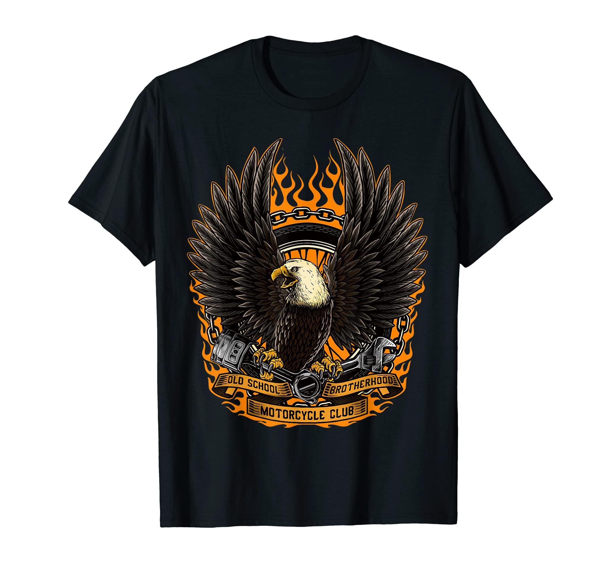 Eagle Flying Eagle Biker Motorcycle Art T T-Shirt - Unique Graphic Unisex - T-Shirt, Sweatshirt, Hoodie