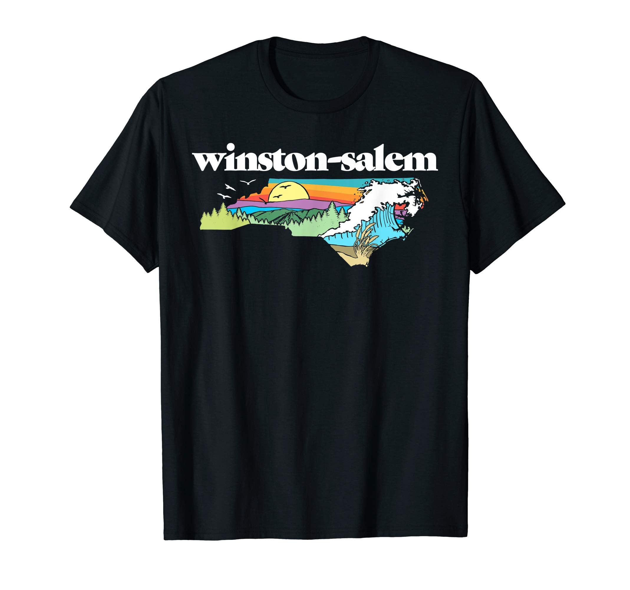 Winston Salem North Carolina T-Shirt - Fun Novelty Design for Adults - T-Shirt, Sweatshirt, Hoodie