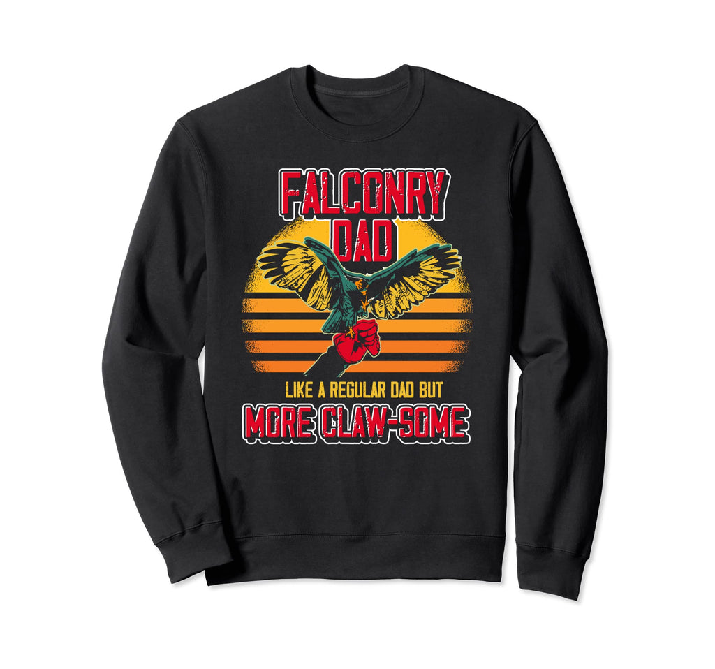 Falconry Dad Sunset Falcon Trainer Sweatshirt - Minimalist Print for Adults - T-Shirt, Sweatshirt, Hoodie