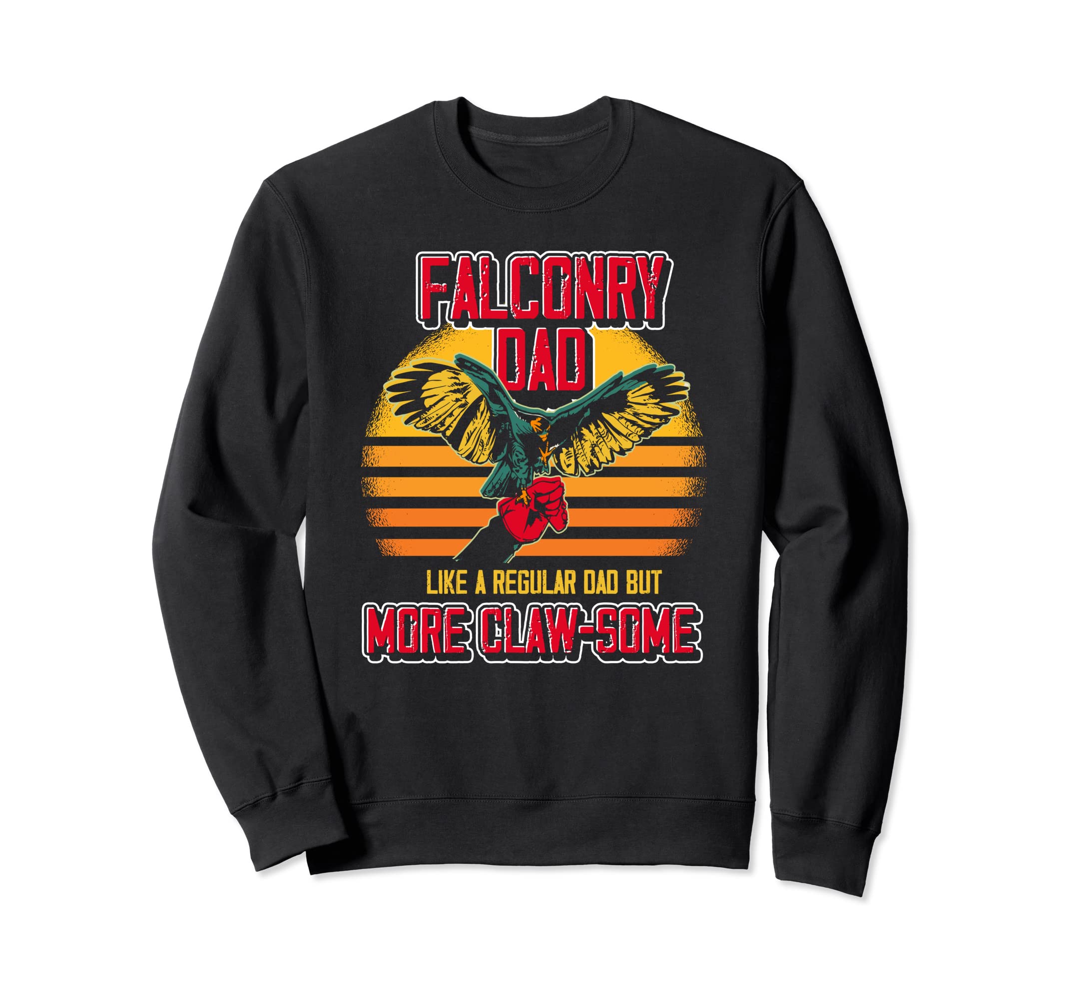 Falconry Dad Sunset Falcon Trainer Sweatshirt - Minimalist Print for Adults - T-Shirt, Sweatshirt, Hoodie
