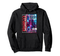 Sendai City 80S Synthwave Samurai Hoodie - Minimalist Print for Adults - T-Shirt, Sweatshirt, Hoodie