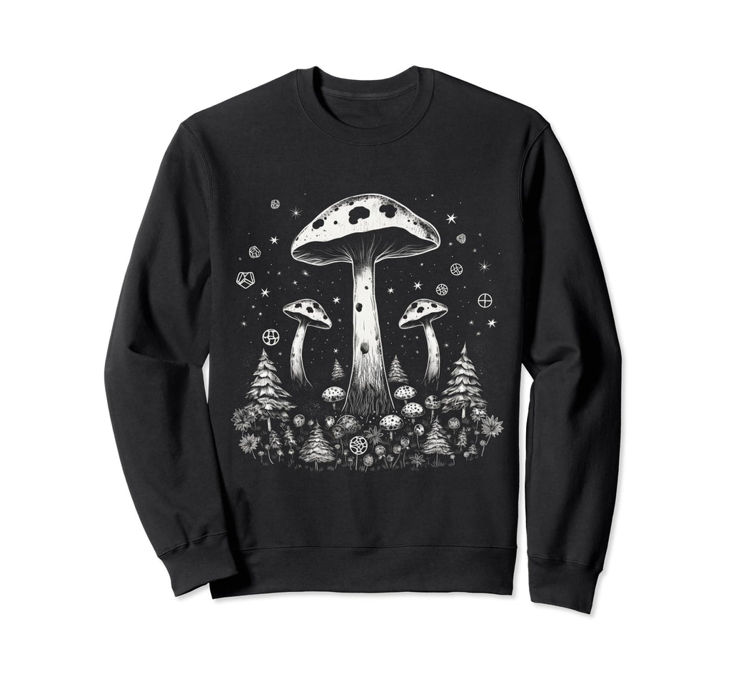 Mushrooms Dark Academia Goblincore Sweatshirt - Unique Graphic for Adults - T-Shirt, Sweatshirt, Hoodie
