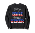 Motorcycle Patriotic American Flag Sweatshirt - Aesthetic Graphic Unisex - T-Shirt, Sweatshirt, Hoodie