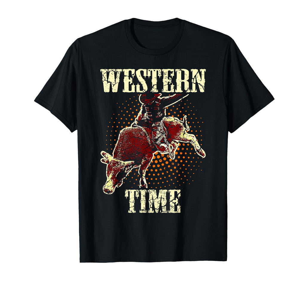Bull Riding Cowboy Western Usa T-Shirt - Trendy Graphic Men Women - T-Shirt, Sweatshirt, Hoodie
