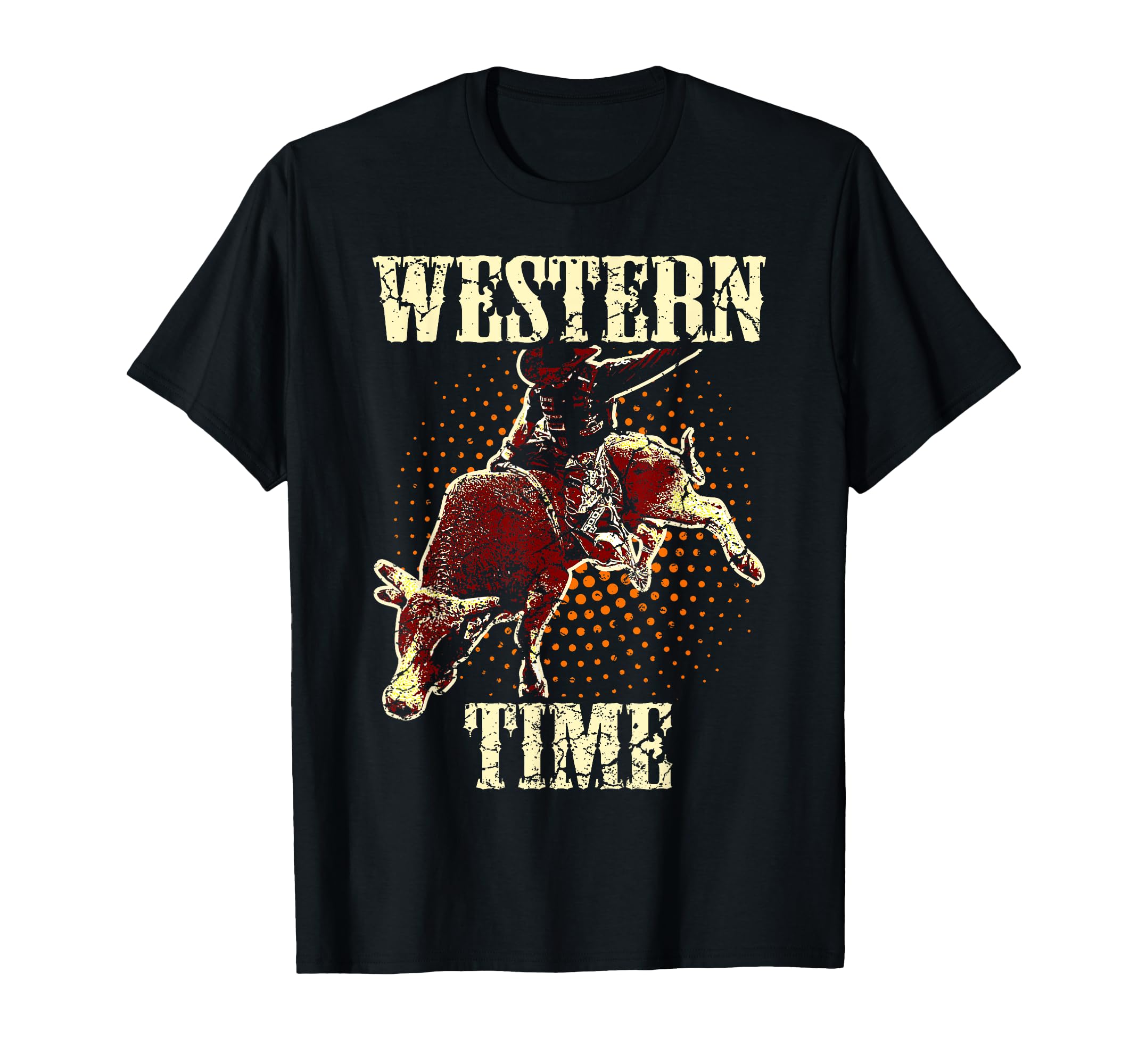 Bull Riding Cowboy Western Usa T-Shirt - Trendy Graphic Men Women - T-Shirt, Sweatshirt, Hoodie